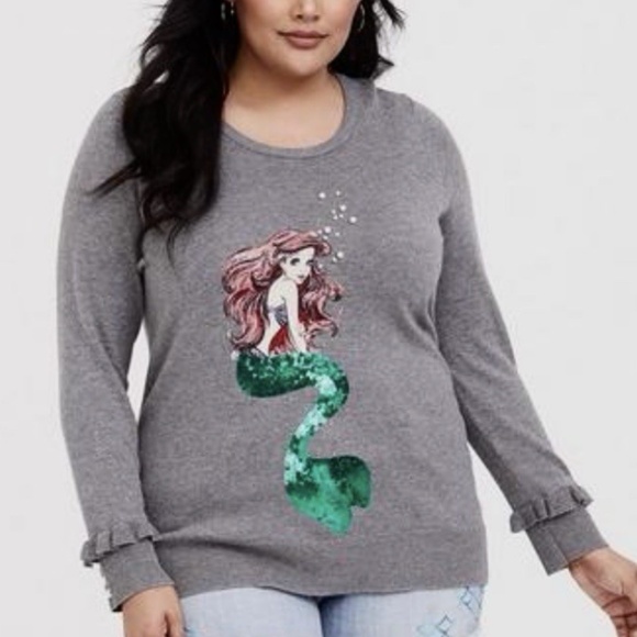 torrid Sweaters - Torrid Her Universe Disney's Little Mermaid Ariel Sweater